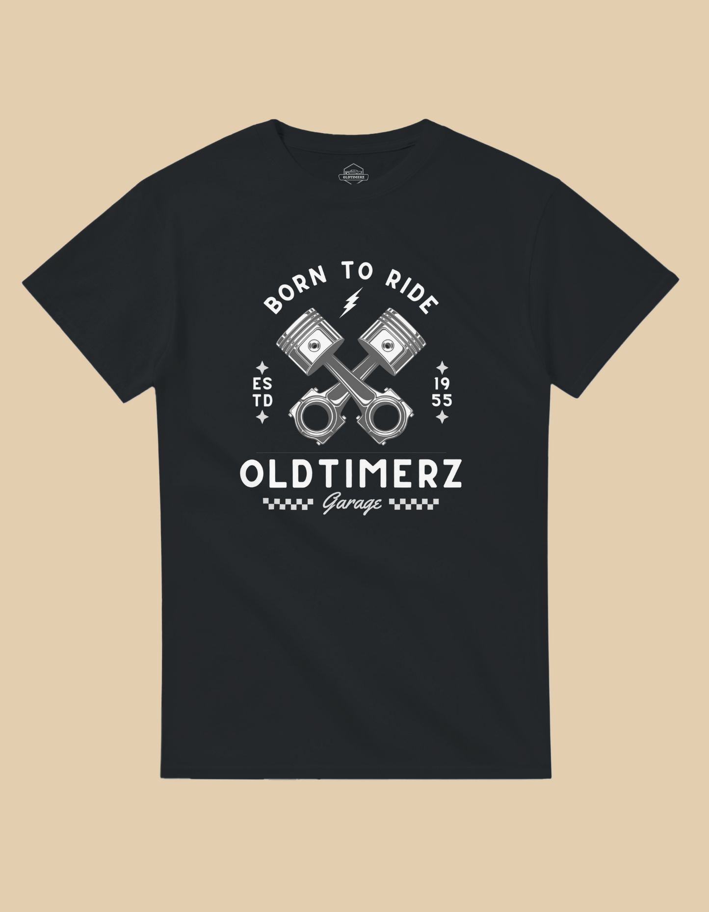 Oldtimerz "Born to Ride" Heavy Cotton Tee | Für wahre Oldtimer-Fans