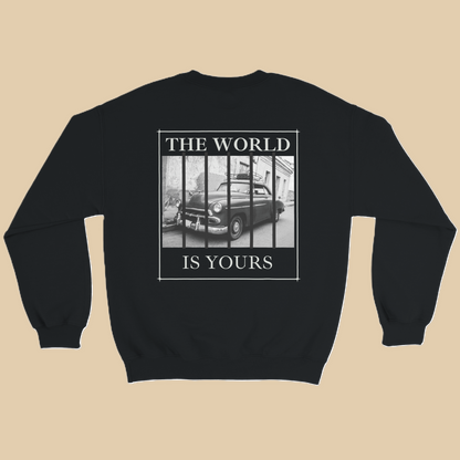Unisex Heavy Blend™ Crewneck Sweatshirt | "The World is Yours"