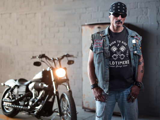 Oldtimerz "Born to Ride" Heavy Cotton Tee | Für wahre Oldtimer-Fans